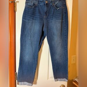 Chico's sparkle embellished so slimming Ankle Jean.  Size 12. Chico’s 2